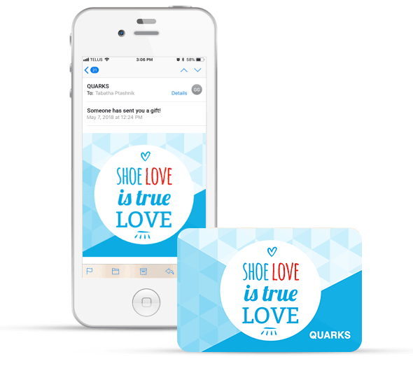 PLASTIC GIFT CARD - BLUE