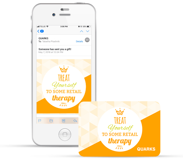 PLASTIC GIFT CARD - ORANGE