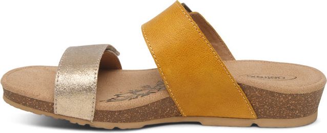 Aetrex Sandals Daisy Sunflower