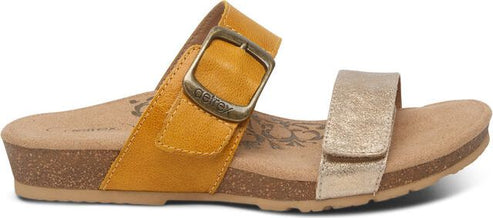 Aetrex Sandals Daisy Sunflower