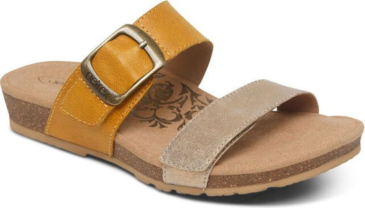 Aetrex Sandals Daisy Sunflower