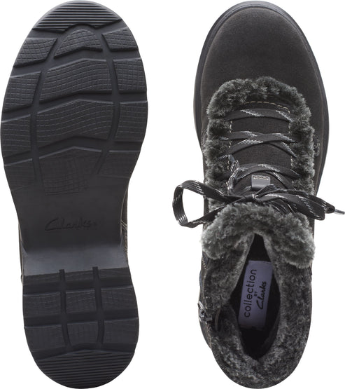Clarks Boots Aveleigh Zip Wool Lined Waterproof Black