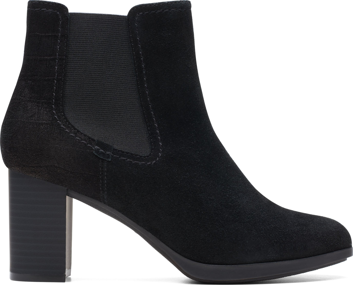 Clarks Boots Bayla Rose Black Suede