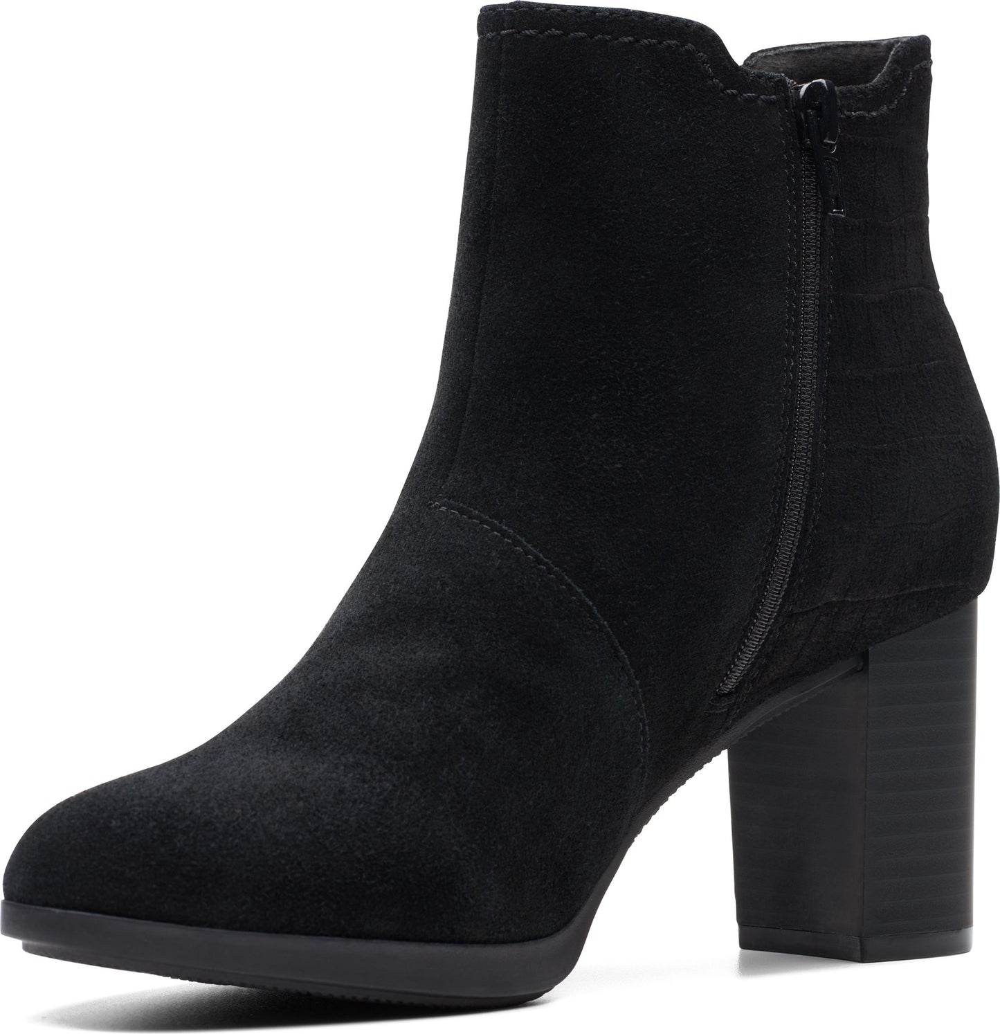 Clarks Boots Bayla Rose Black Suede