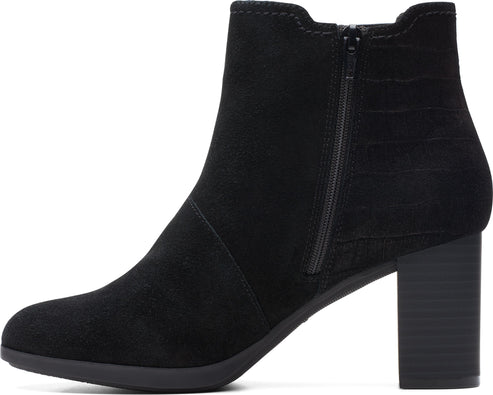 Clarks Boots Bayla Rose Black Suede