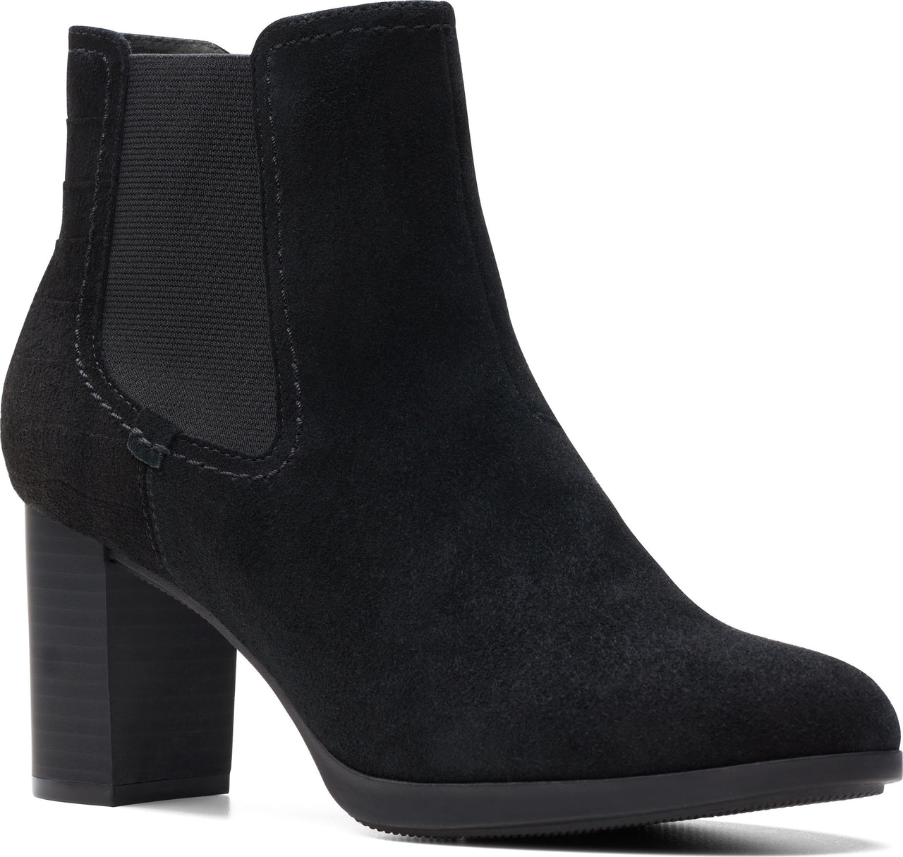 Clarks Boots Bayla Rose Black Suede
