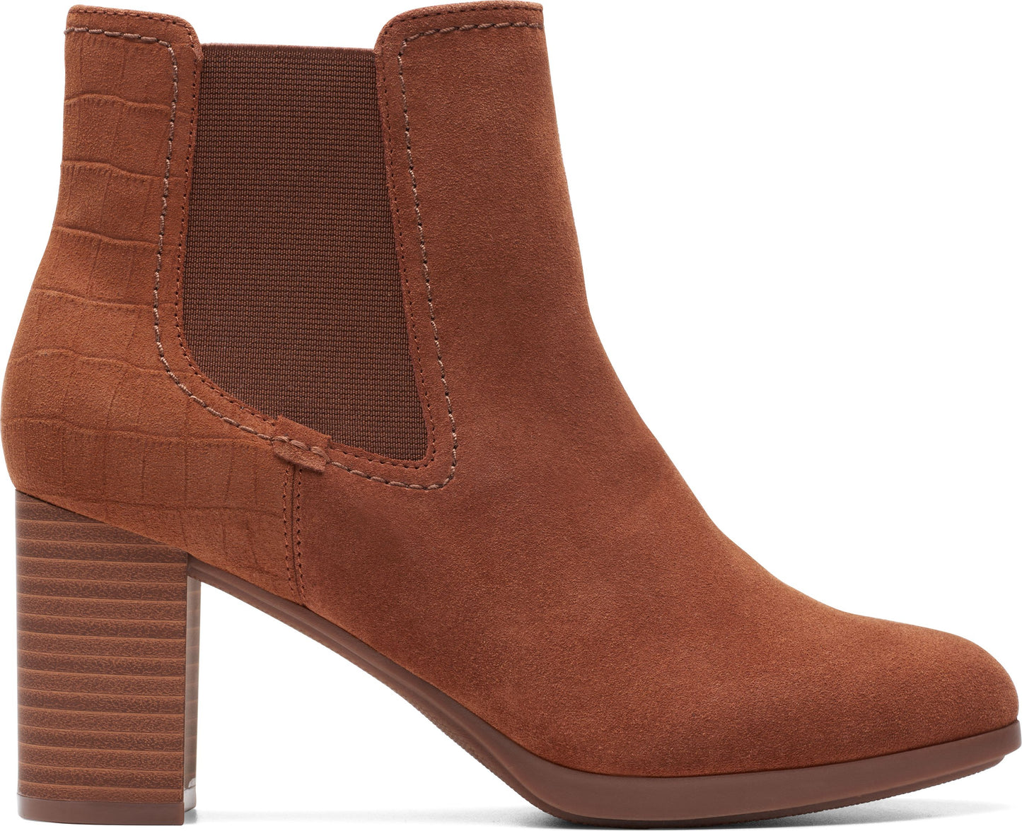 Clarks Boots Bayla Rose Tan Suede