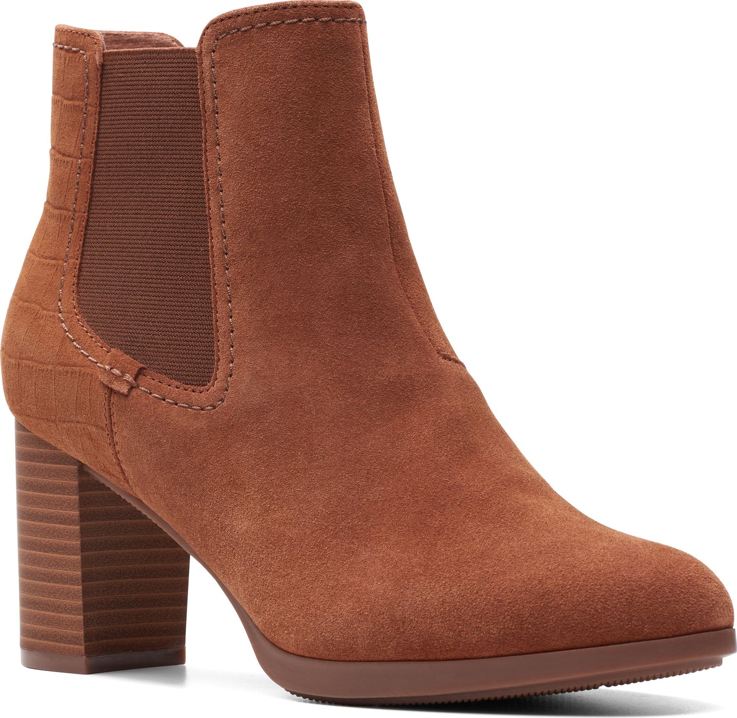 Clarks Boots Bayla Rose Tan Suede
