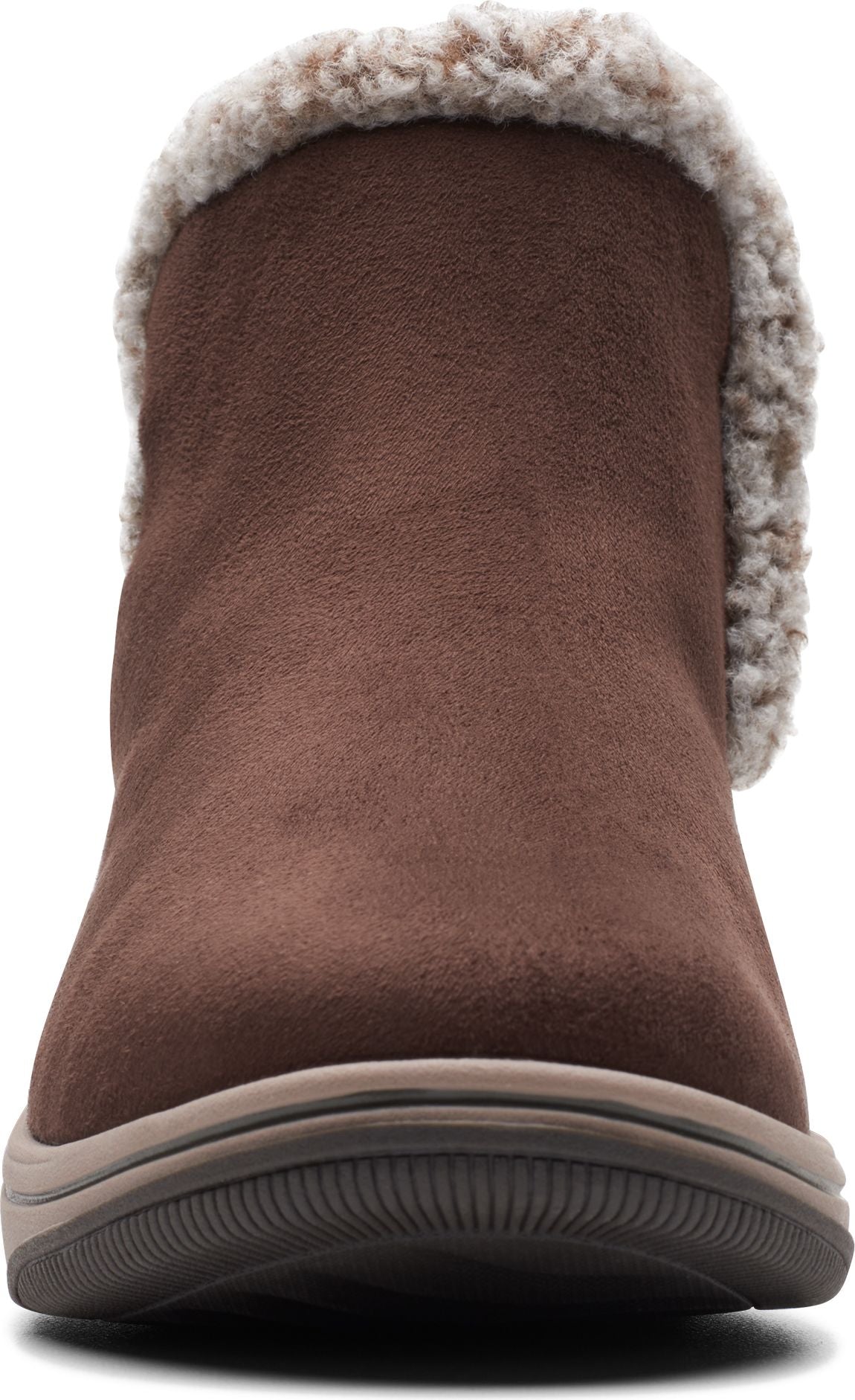 Clarks Boots Breeze Fur Dark Brown Leather