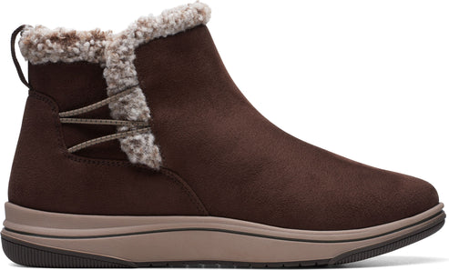 Clarks Boots Breeze Fur Dark Brown Leather