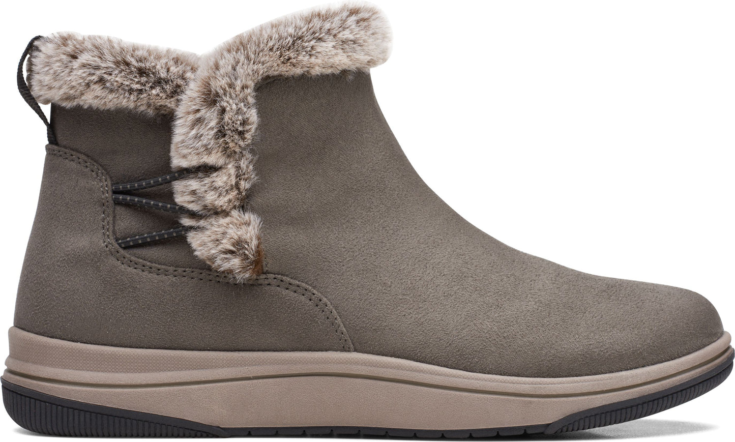 Clarks Boots Breeze Fur Dark Olive
