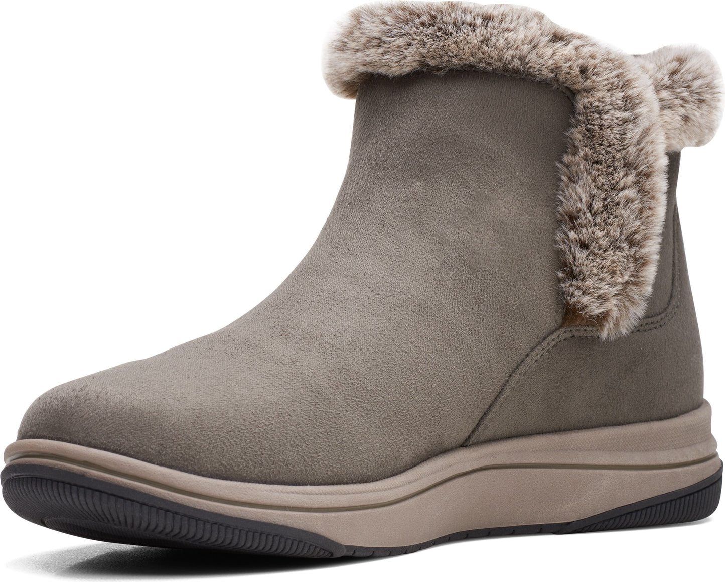 Clarks Boots Breeze Fur Dark Olive