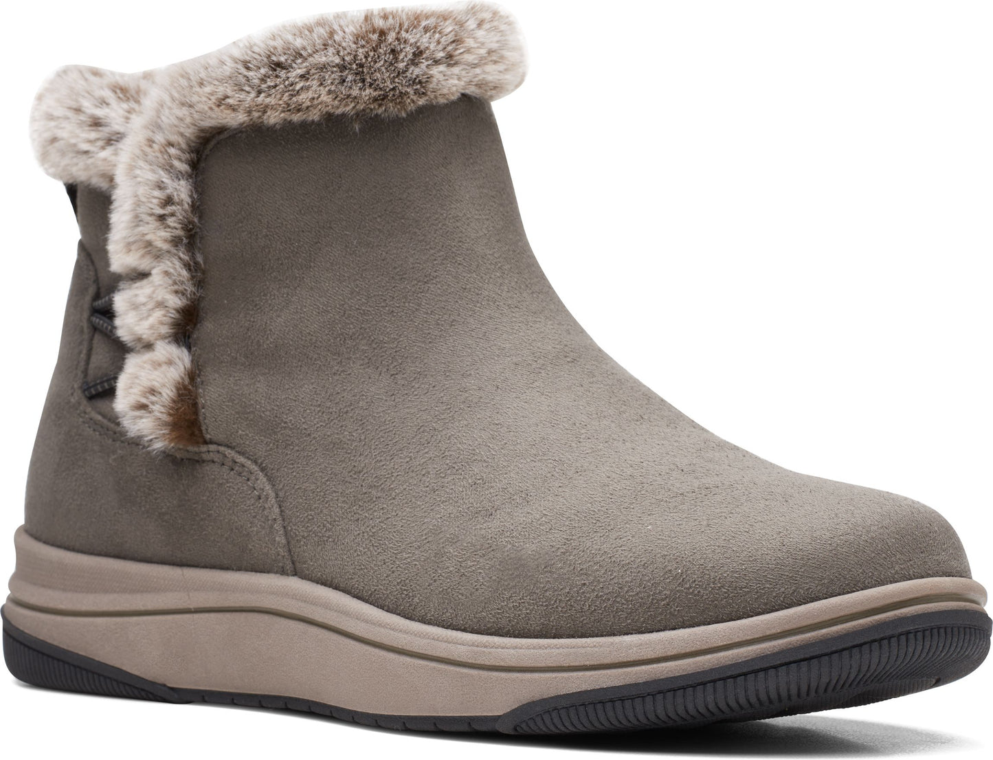 Clarks Boots Breeze Fur Dark Olive