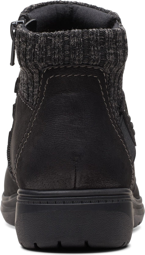 Clarks Boots Carleigh Lane Black Nubuck