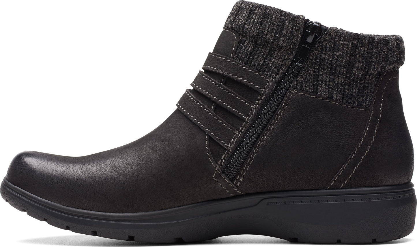 Clarks Boots Carleigh Lane Black Nubuck