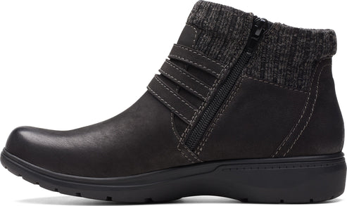 Clarks Boots Carleigh Lane Black Nubuck