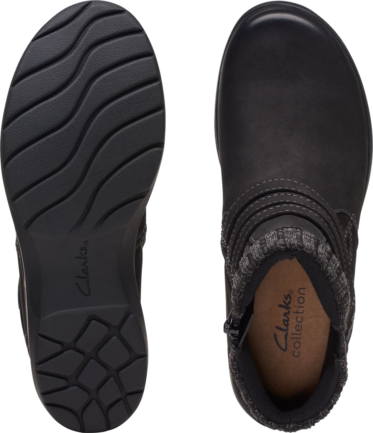 Clarks Boots Carleigh Lane Black Nubuck