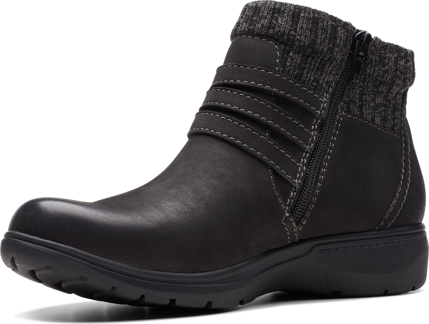 Clarks Boots Carleigh Lane Black Nubuck