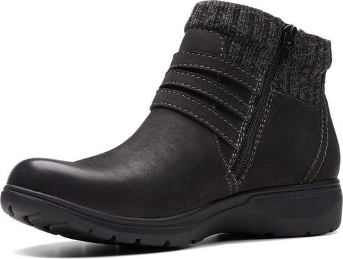 Clarks Boots Carleigh Lane Black Nubuck