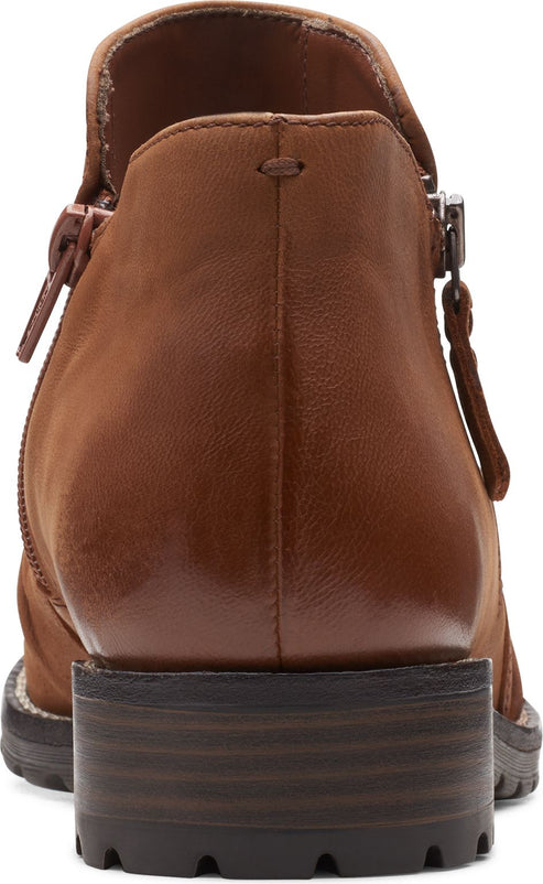 Clarks Boots Clarkwell Zip Dark Tan
