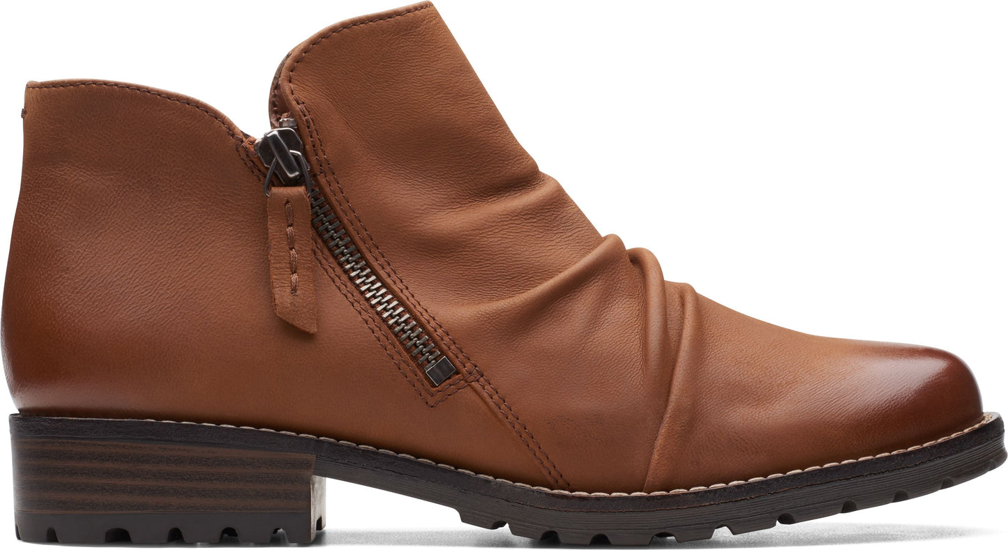Clarks Boots Clarkwell Zip Dark Tan