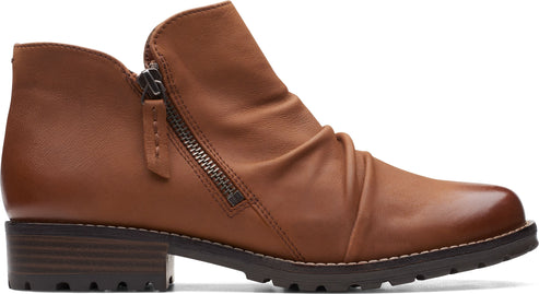 Clarks Boots Clarkwell Zip Dark Tan