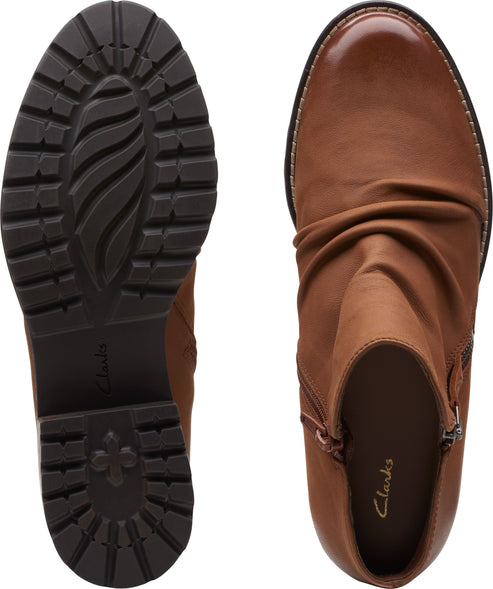 Clarks Boots Clarkwell Zip Dark Tan