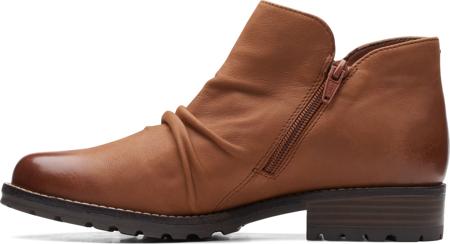 Clarks Boots Clarkwell Zip Dark Tan
