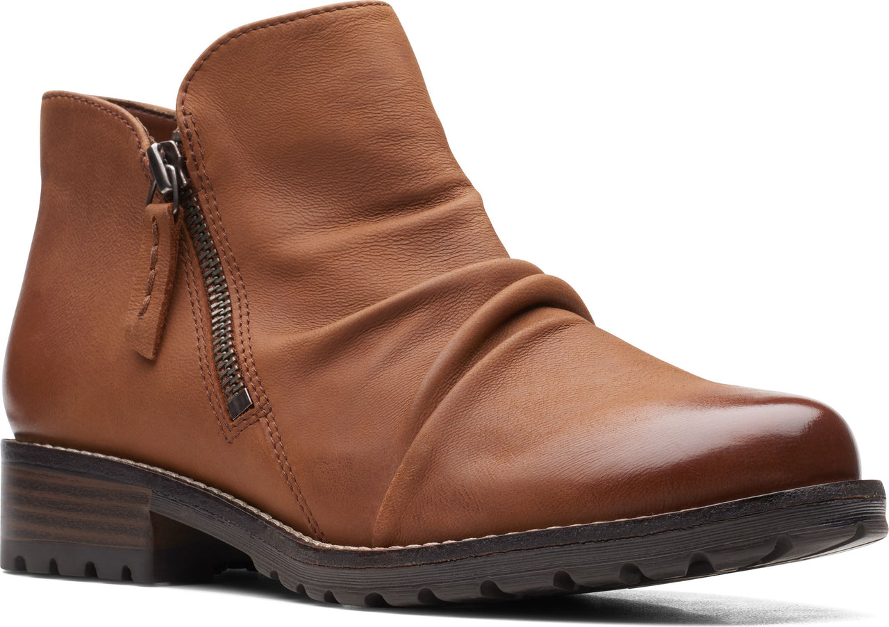 Clarks Boots Clarkwell Zip Dark Tan
