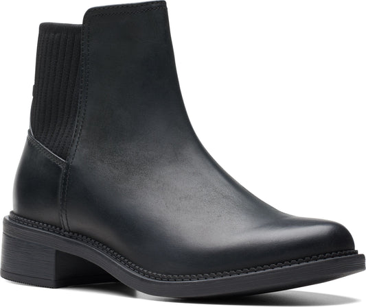 Clarks Boots Maye Palm Black Leather