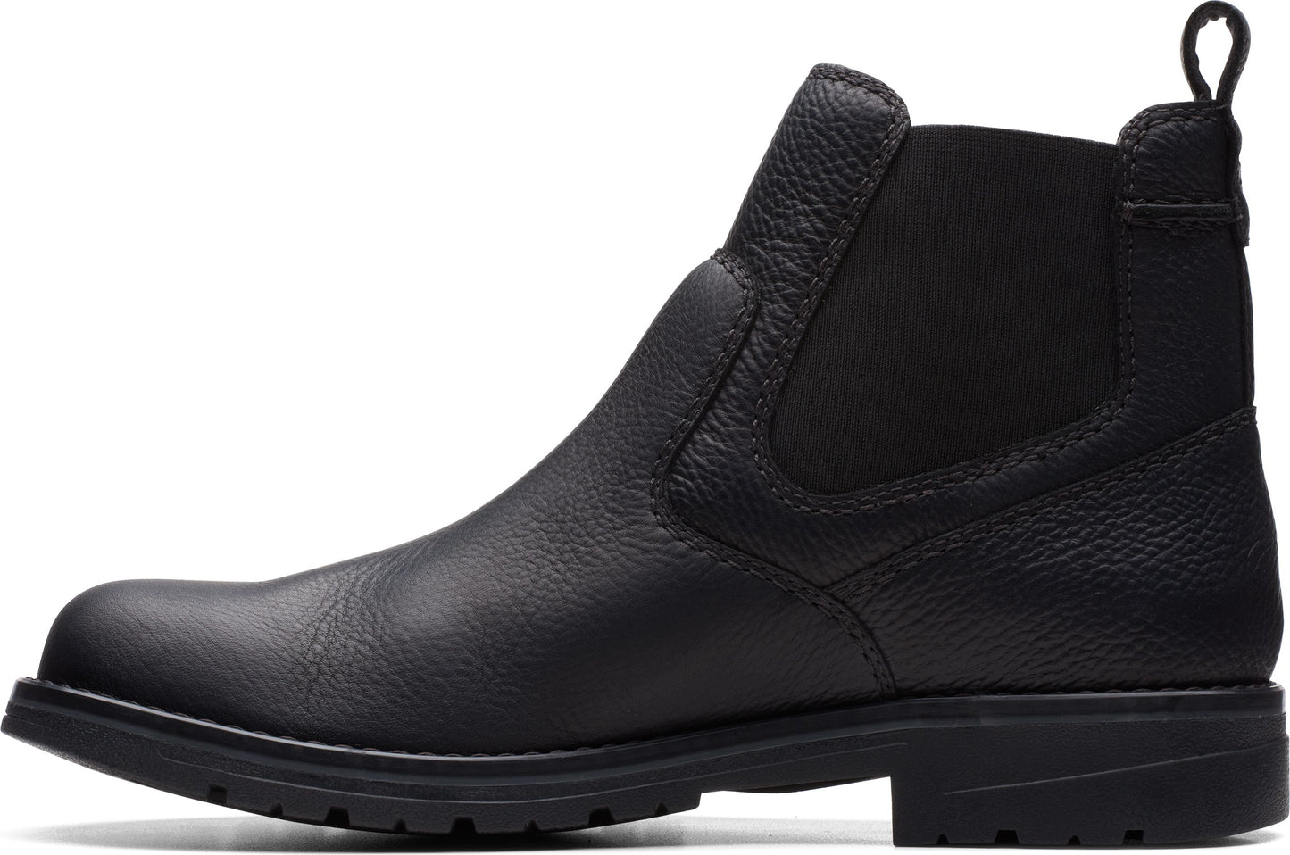 Clarks Boots Morris Up Black Tumbled