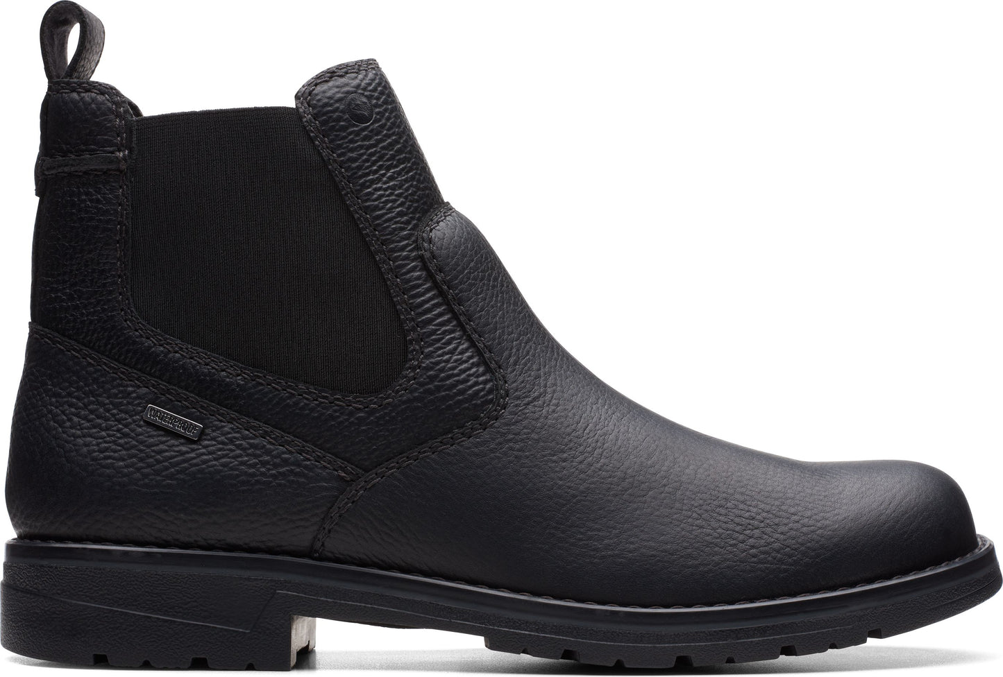 Clarks Boots Morris Up Black Tumbled