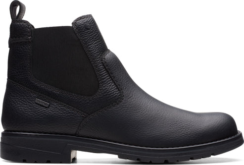 Clarks Boots Morris Up Black Tumbled
