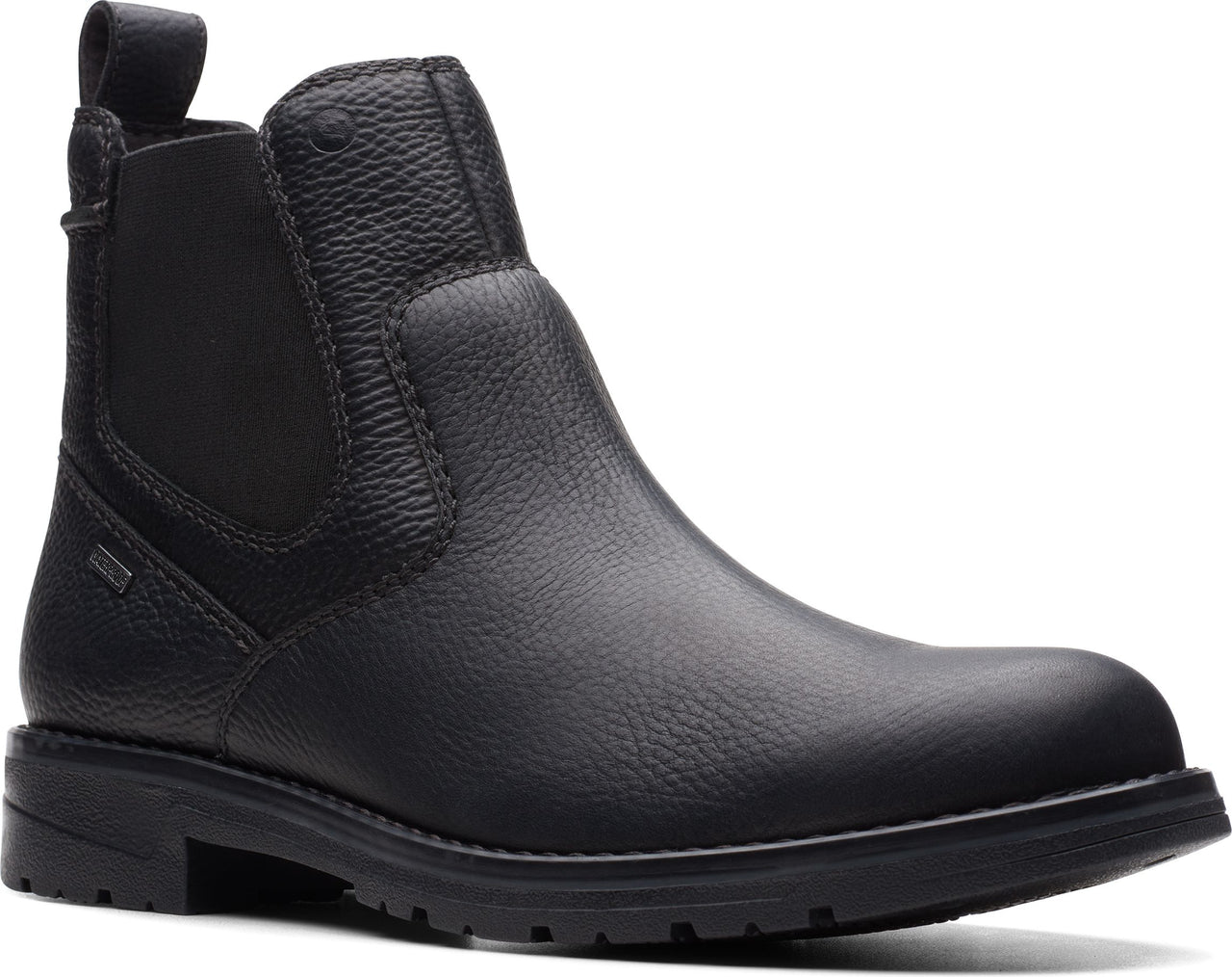 Clarks Boots Morris Up Black Tumbled