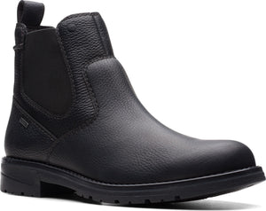 Clarks Boots Morris Up Black Tumbled