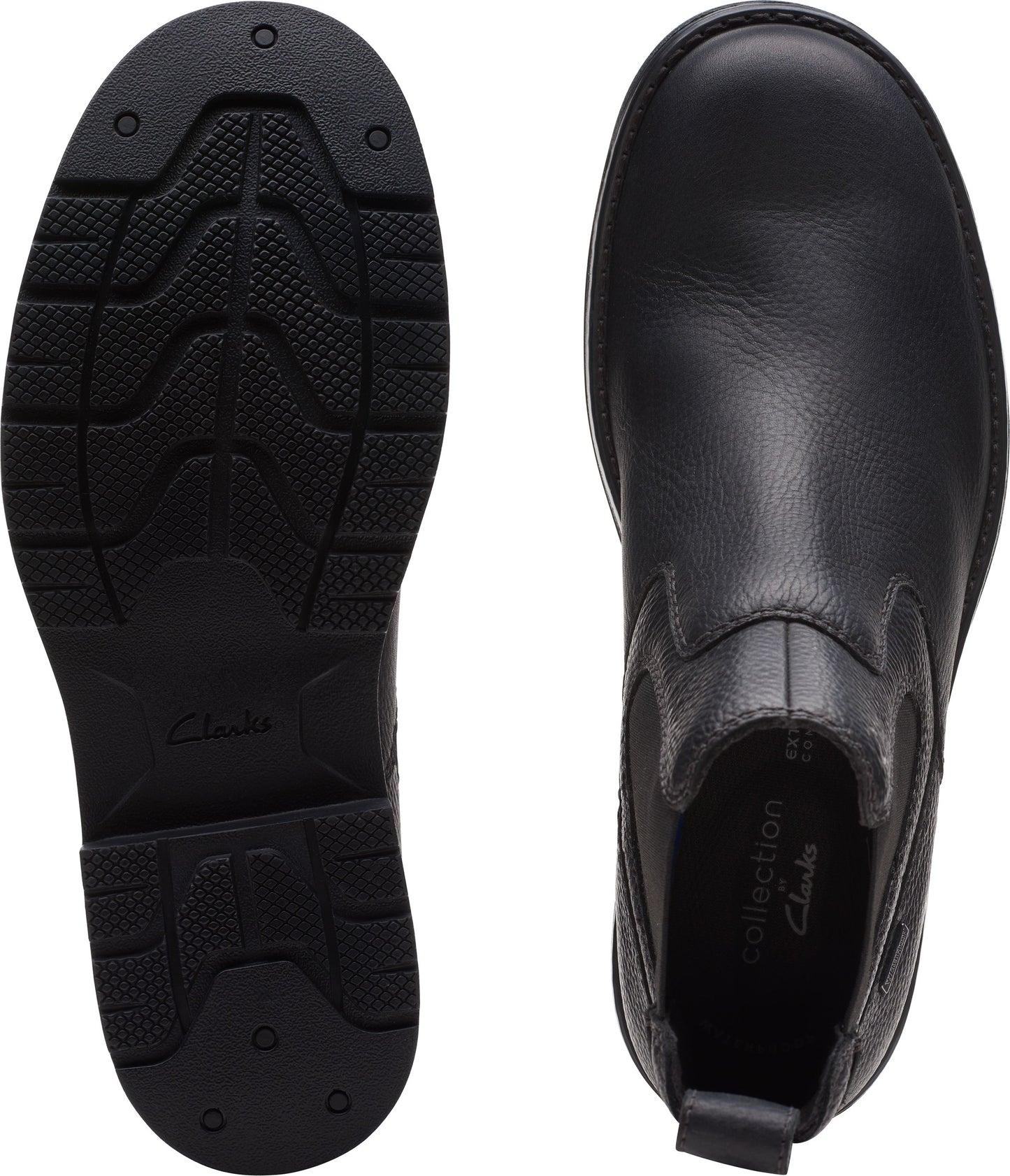 Clarks Boots Morris Up Black Tumbled