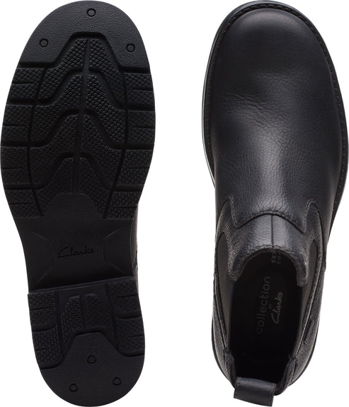 Clarks Boots Morris Up Black Tumbled