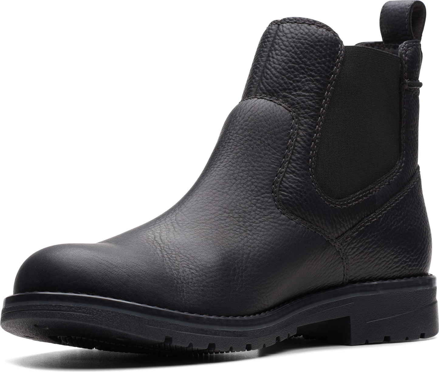 Clarks Boots Morris Up Black Tumbled