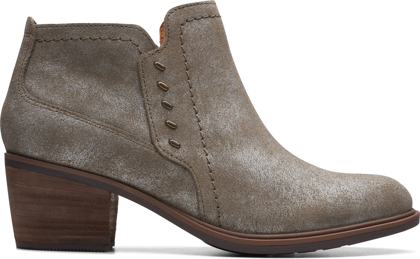 Clarks Boots Neva Lo Taupe Metallic