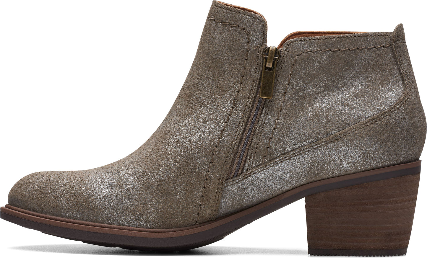 Clarks Boots Neva Lo Taupe Metallic
