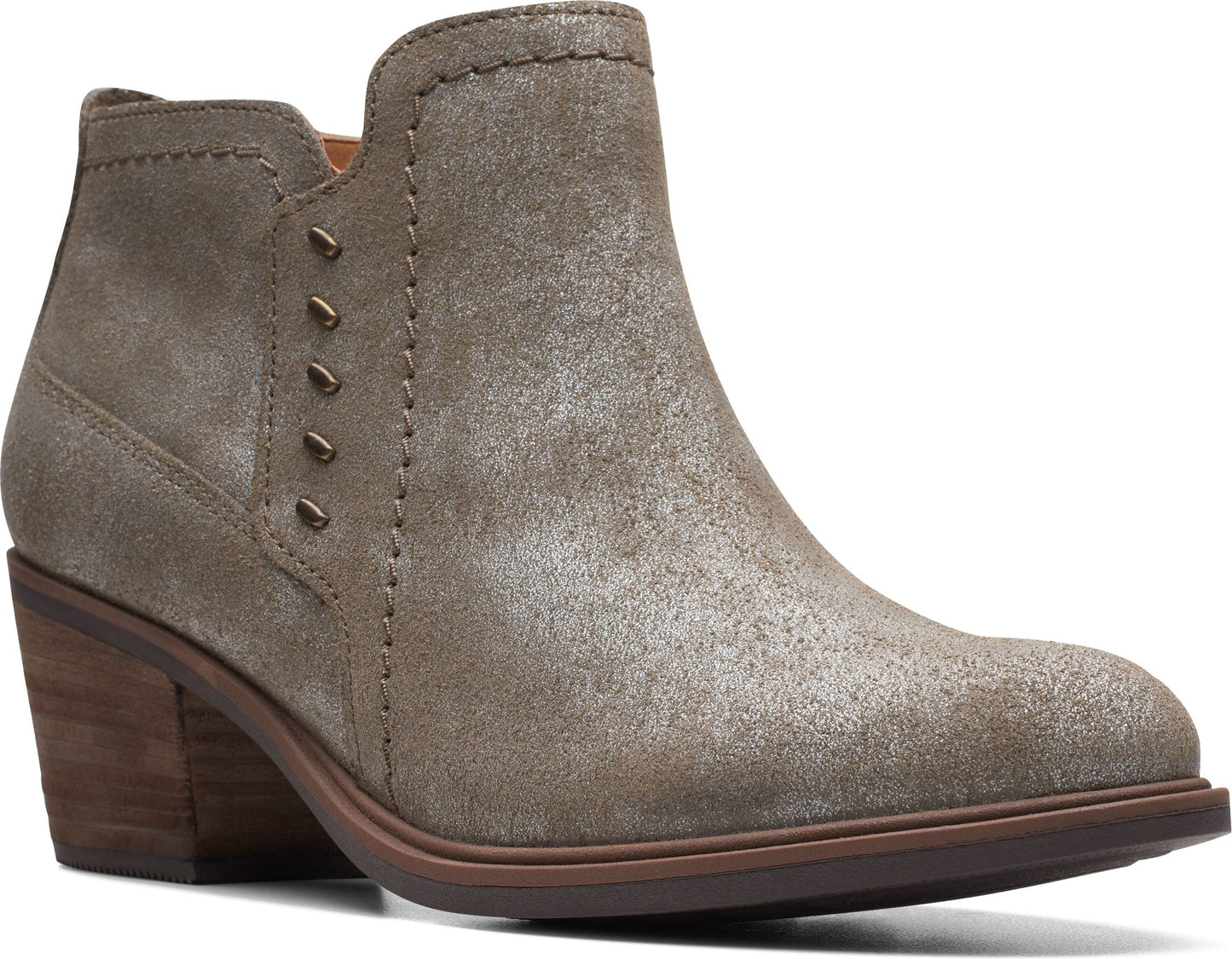 Clarks Boots Neva Lo Taupe Metallic