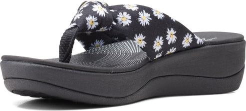 Clarks Sandals Arla Glison Black Daisies