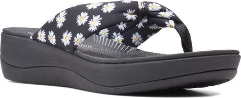 Clarks Sandals Arla Glison Black Daisies