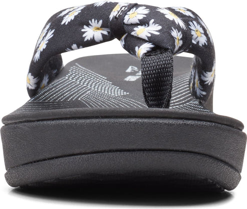 Clarks Sandals Arla Glison Black Daisies