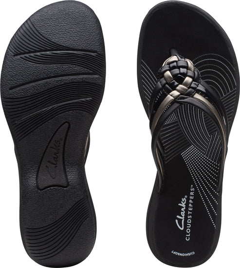Clarks Sandals Breeze Coral Black Combi