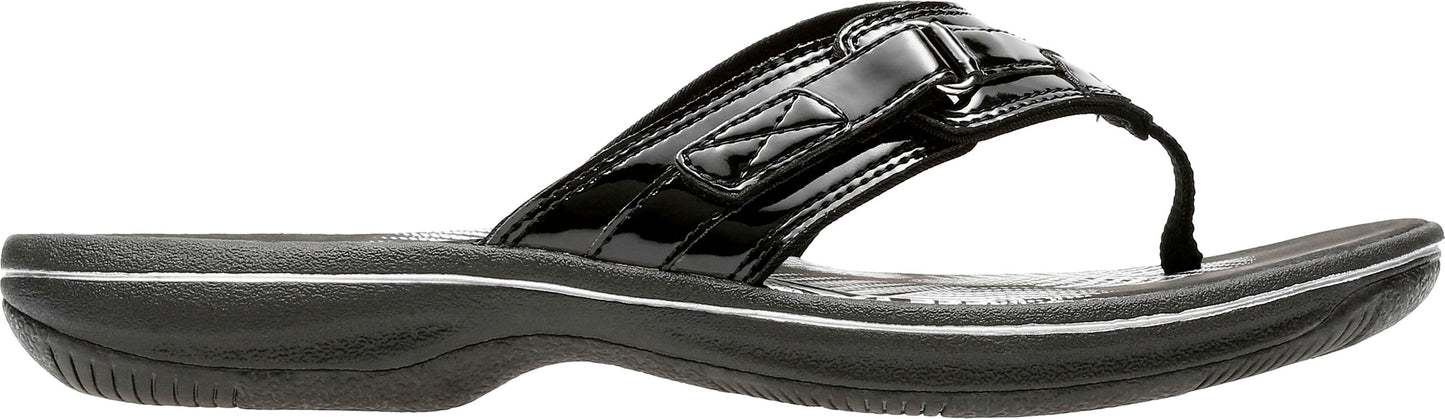 Clarks Sandals Breeze Sea Black Patent