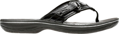 Clarks Sandals Breeze Sea Black Patent