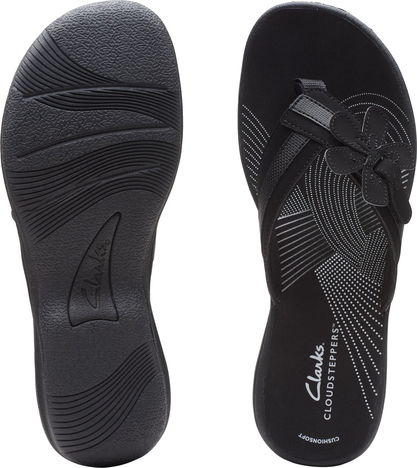 Clarks Sandals Brinkley Flora Black
