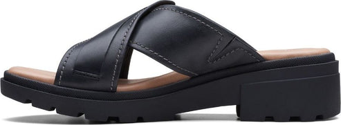 Clarks Sandals Coast Cross Black