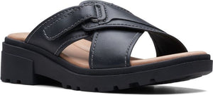 Clarks Sandals Coast Cross Black